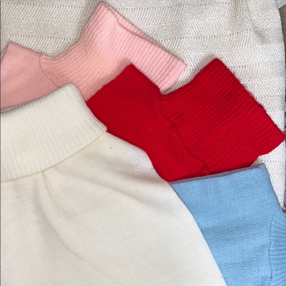 Mock turtlenecks - set of 5- vintage
